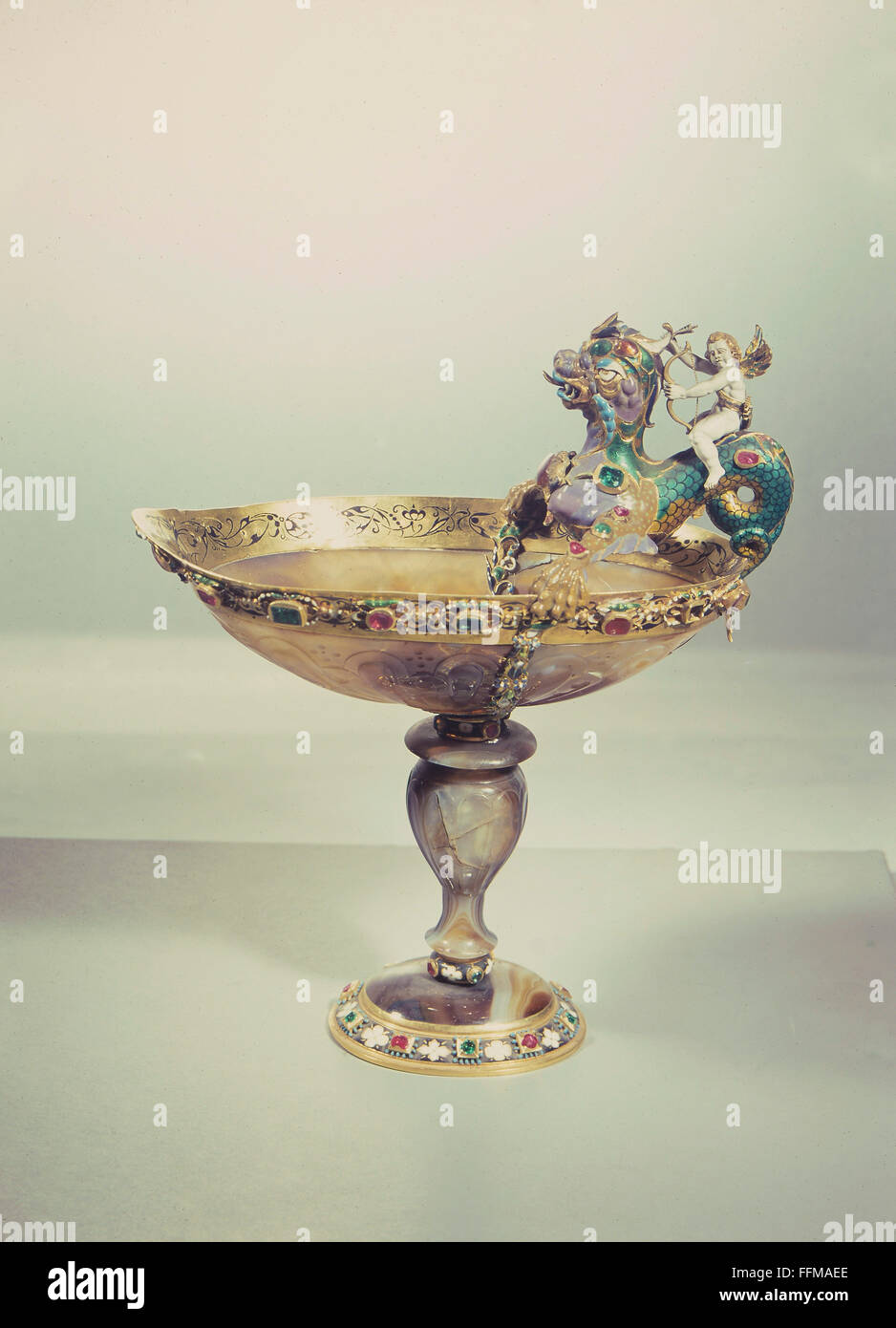 Casa, piatti, botola, oro e gemme, circa 1600, diritti aggiuntivi-clearences-non disponibile Foto Stock