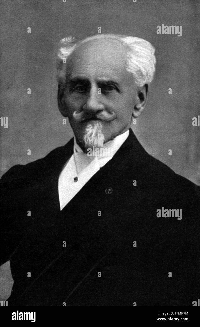 Sacher, Franz, 19.12.1816 - 11.3.1907, pasticciere austriaco, ritratto, fine del XIX secolo, Foto Stock