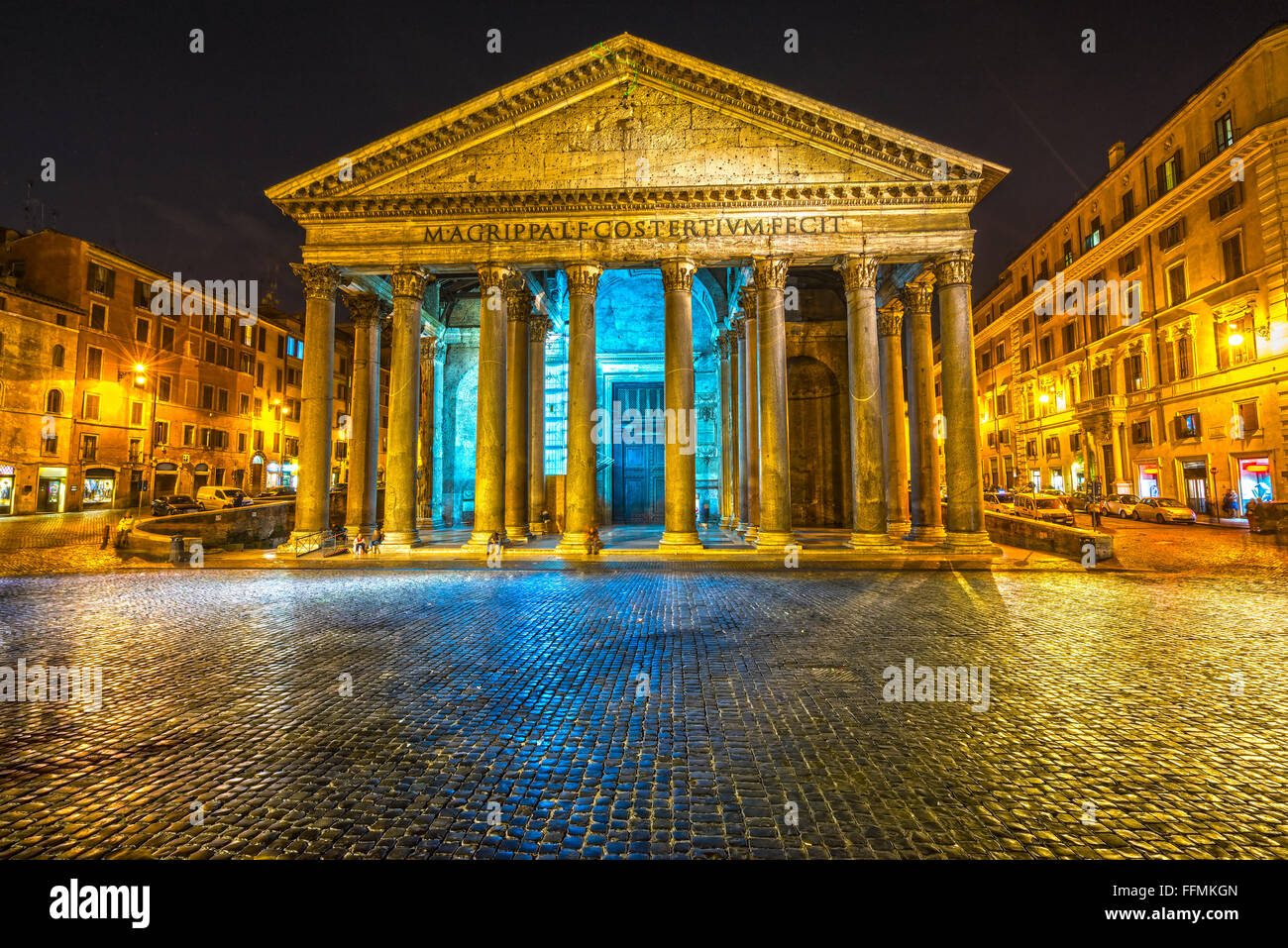 Il Pantheon a Roma, Italia. Foto Stock