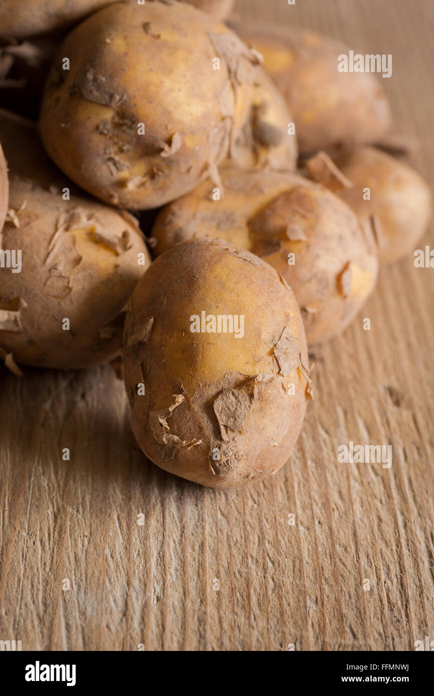 Jersey Royal new Patate fresche di un nuovo e popolare stagione potato Foto Stock