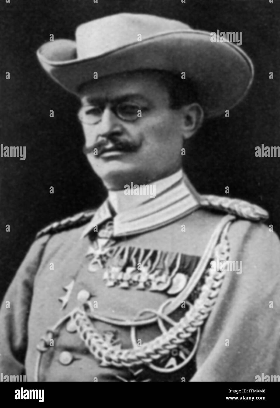 Leutwein, Theodor, 9.5.1849 - 13.4.1921, il generale tedesco, governatore del tedesco Africa sudoccidentale 15.3.1894 - 19.8.1905, ritratto, circa 1900, Foto Stock