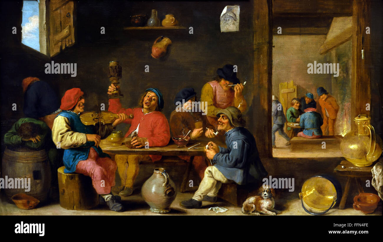 Il fumo da Adriaen Brouwer 1605 1638 ( Amsterdam e Anversa ) Paesi Bassi Paesi Bassi Foto Stock