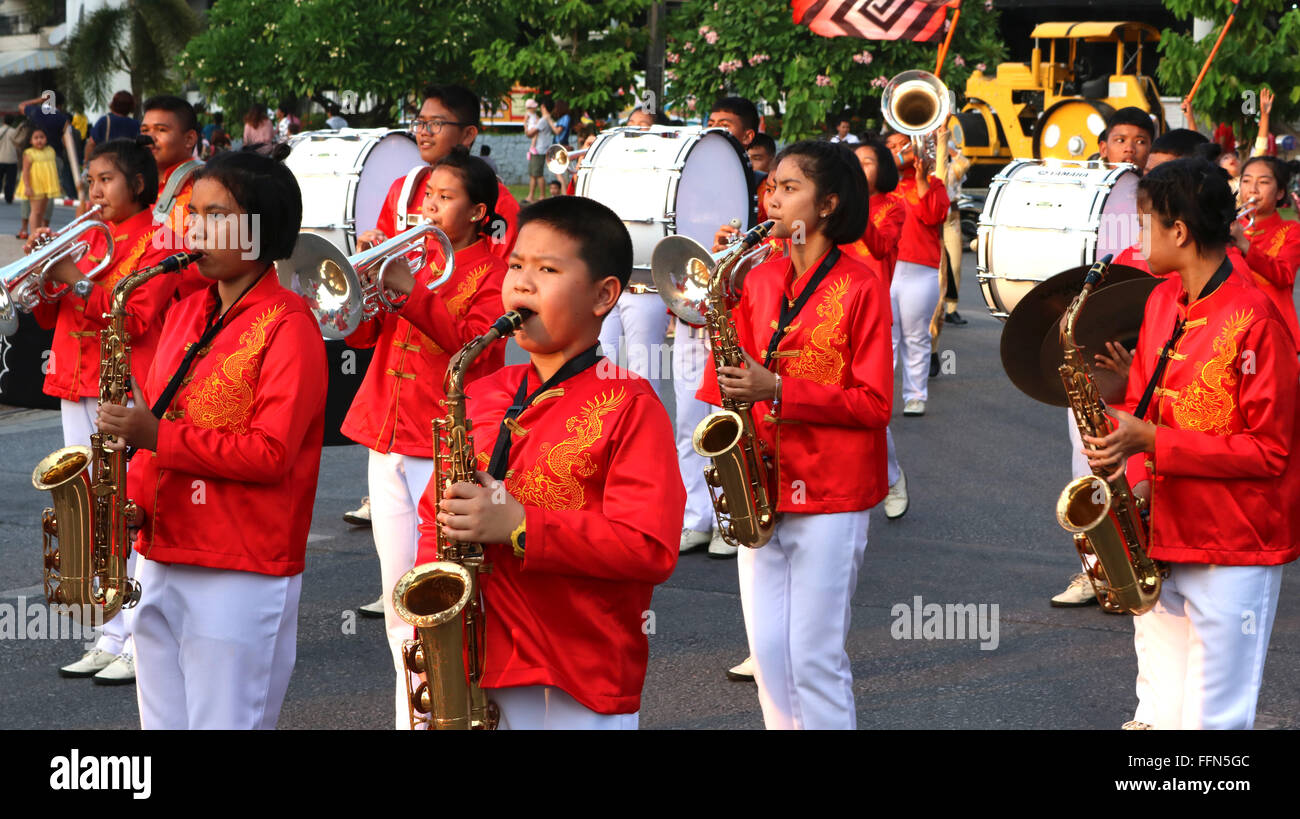 Thailandia Phuket Phuket Town Capodanno cinese 2016 Adrian Baker Foto Stock