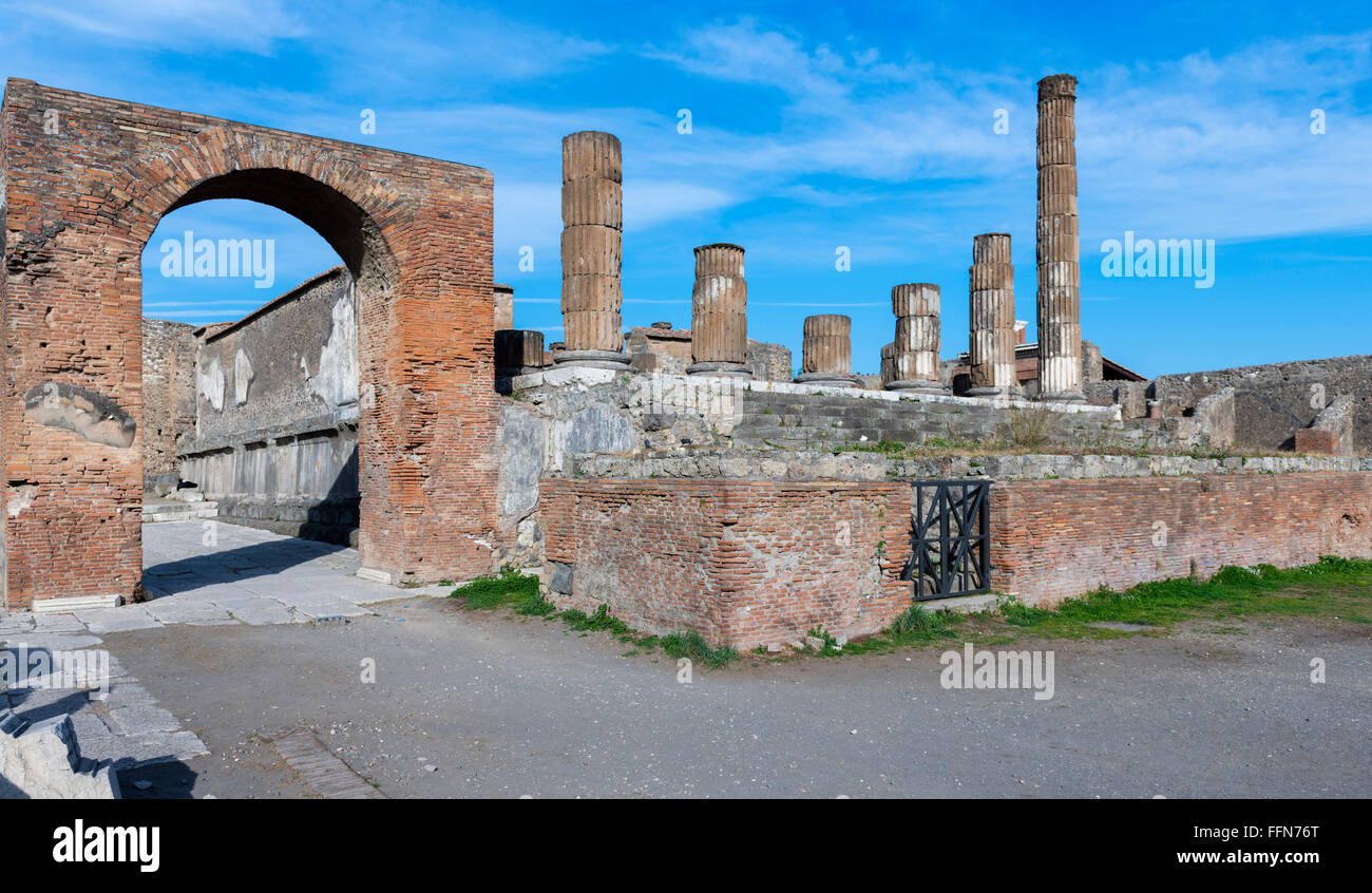 Pompei scavi della antica città romana in Italia, Europa Foto Stock