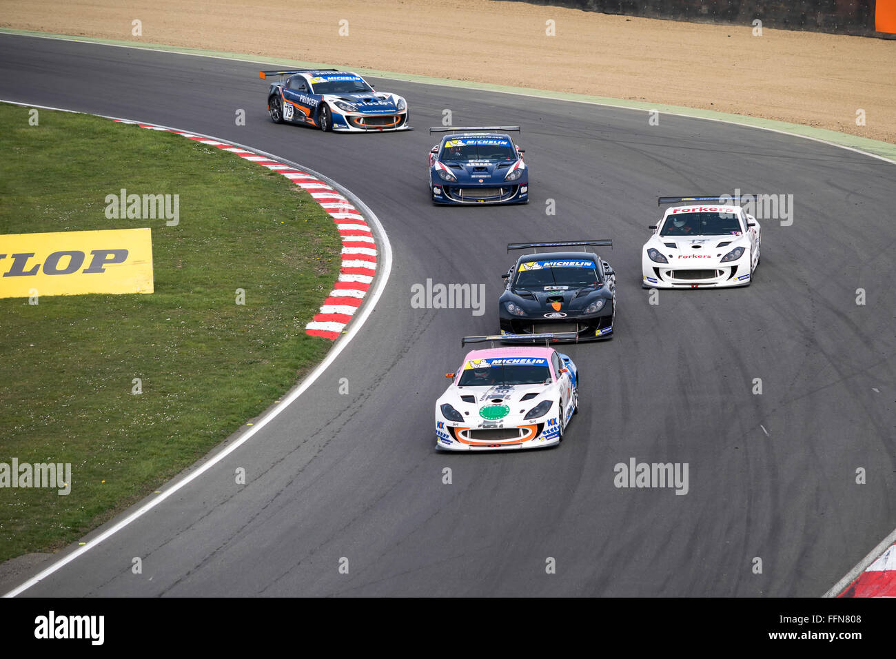 Michelin Ginetta GT4 Supercup gara Marzo 2014 Foto Stock