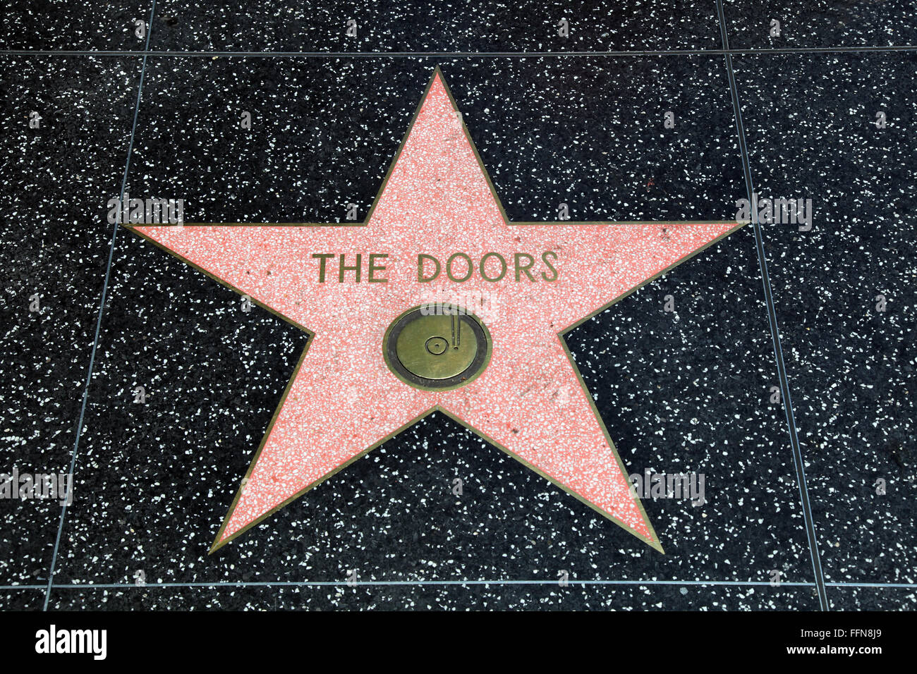 Doors, The, gruppo musicale statunitense, Walk of Fame, Hollywood Blvd, Hollywood, Los Angeles, California, USA, Foto Stock