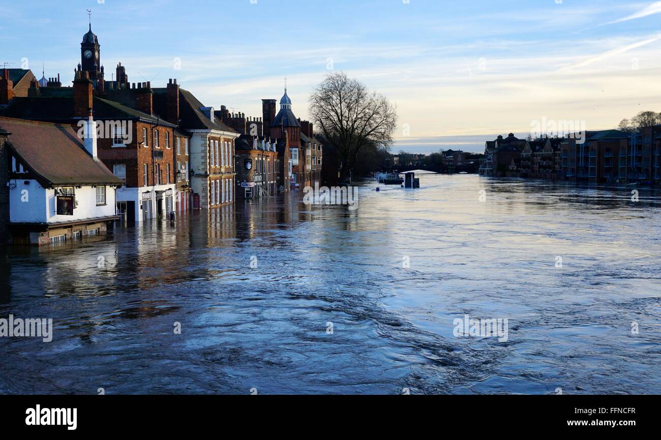 York inondazioni Dicembre 2015 Foto Stock