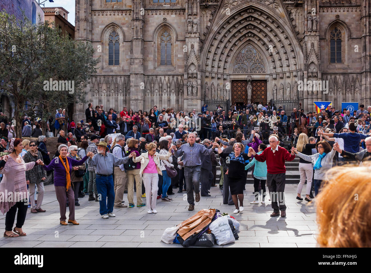 Domenica delle Palme Festival Barcellona Spagna Foto Stock