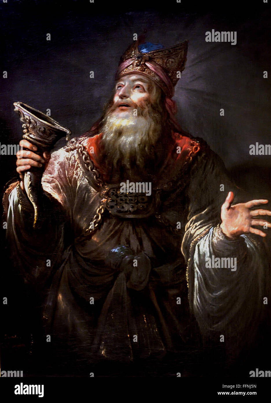 Il profeta Samuele di Claude Vignon1593 - 1670 Francia - Francese Foto Stock