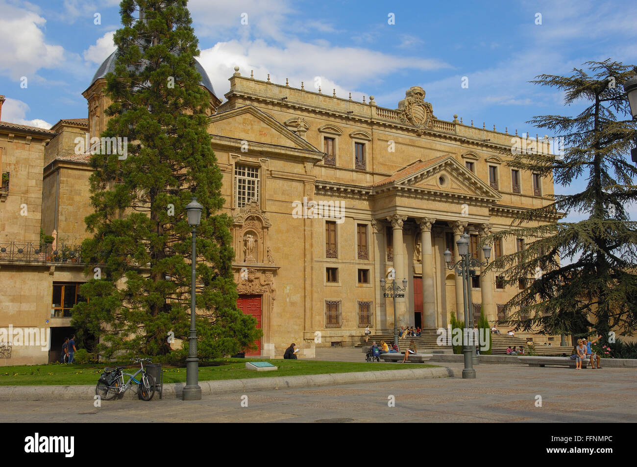 Anaya Palace (ora Facoltà di Filologia, Università di Salamanca), Plaza de Anaya, Anaya Square, Salamanca, Via de la Plata, Cast Foto Stock