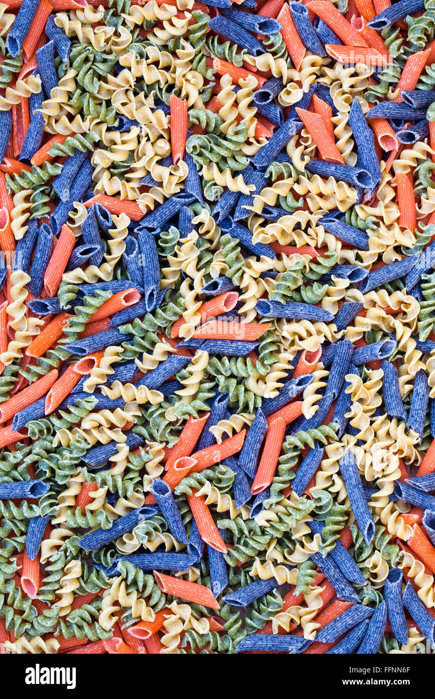 Veramente sano la pasta. Una selezione di paste alternative. Foto Stock