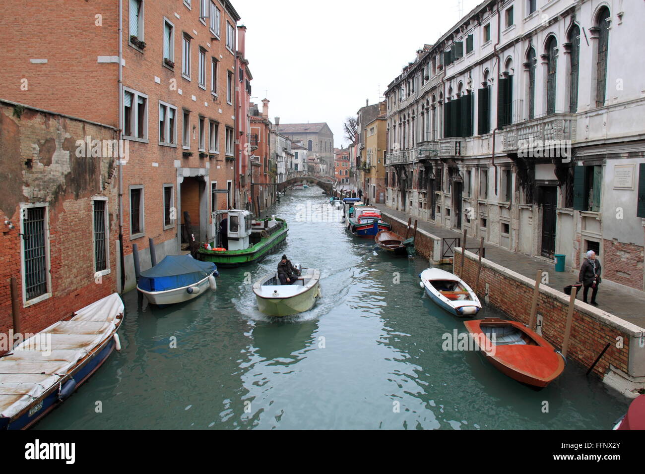 Fondamenta Zen, Rio di San Caterina, Cannaregio, Venezia, Veneto, Italia, Mare Adriatico, Europa Foto Stock