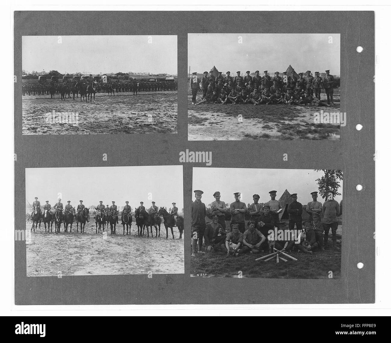 "Canadian Official War Photos" il volume 1 presenta fotografie ufficiali di guerra della partecipazione del Canada ai principali conflitti. Le immagini offrono una registrazione visiva del coinvolgimento militare canadese, catturando momenti significativi nella storia della guerra. Foto Stock