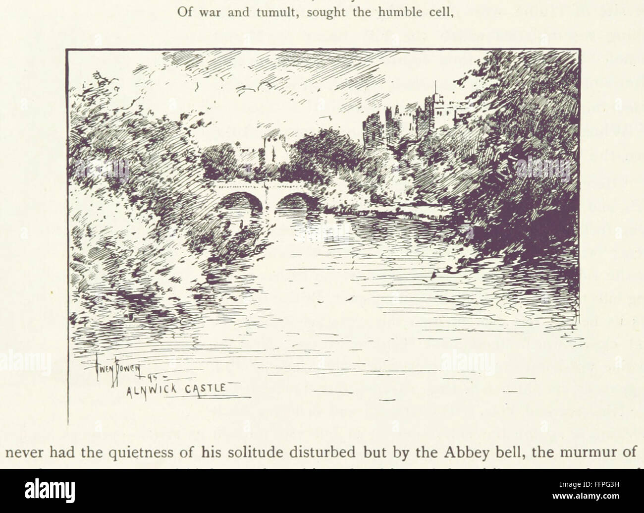 Questo libro d'epoca racconta un viaggio di duemila miglia attraverso il paese di confine, Lakeland e Ribblesdale. Fornisce una descrizione dettagliata dei paesaggi, della cultura locale e della bellezza naturale di queste regioni in Inghilterra. Foto Stock