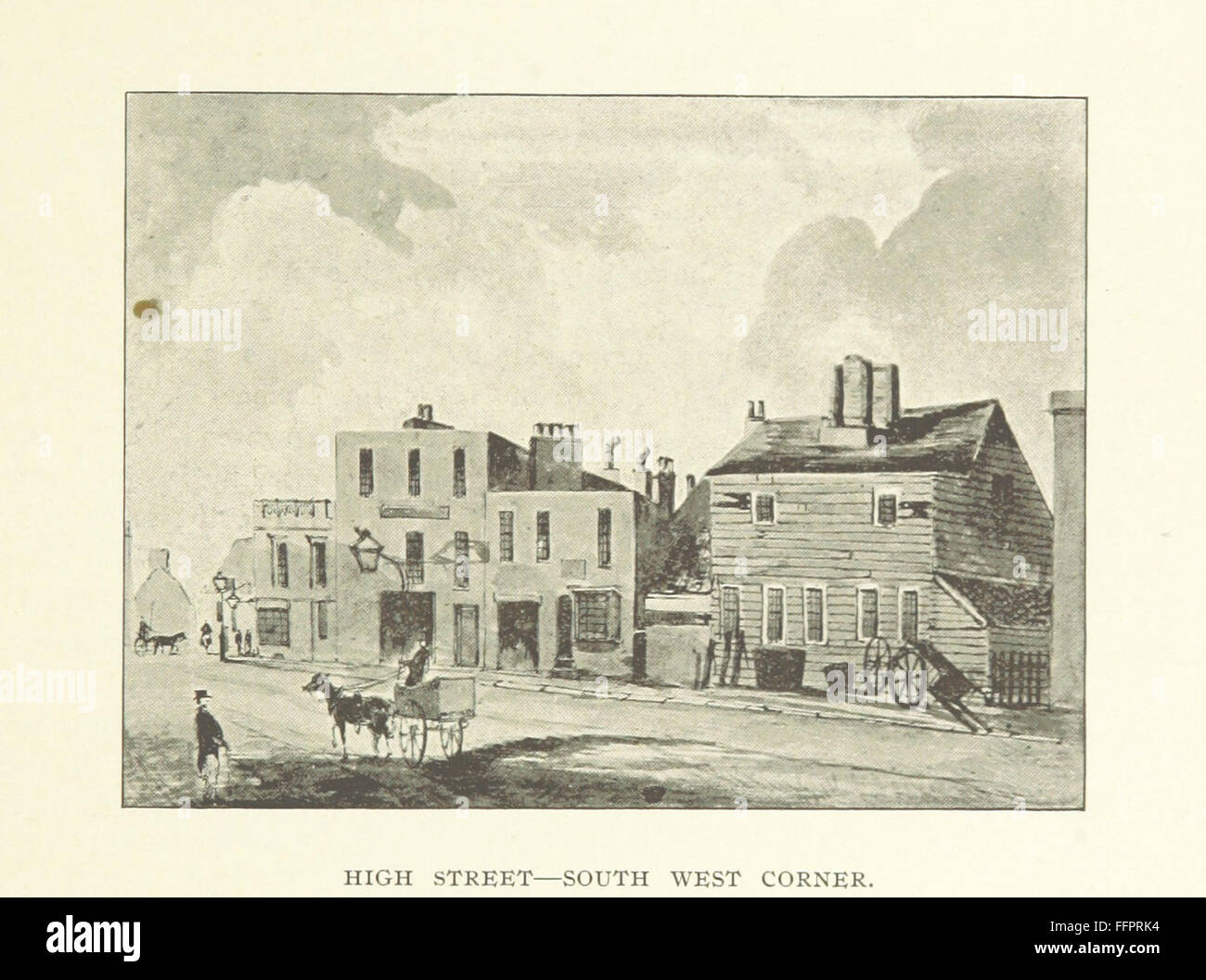 Questo libro offre uno sguardo nostalgico a Old Deptford, Inghilterra, attraverso riproduzioni di vecchie stampe, fotografie e disegni. Raccolto e organizzato da T. Stuart, mette in risalto lo sviluppo storico di questa zona. Foto Stock