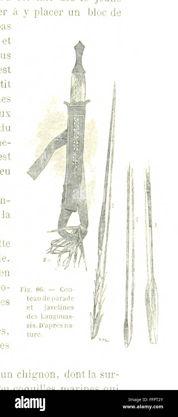 Questo lavoro illustrato documenta il viaggio da Loango a Chari, tracciando i percorsi attraverso il Ciad e fornendo rappresentazioni visive dei paesaggi e delle culture locali lungo il tragitto. Foto Stock