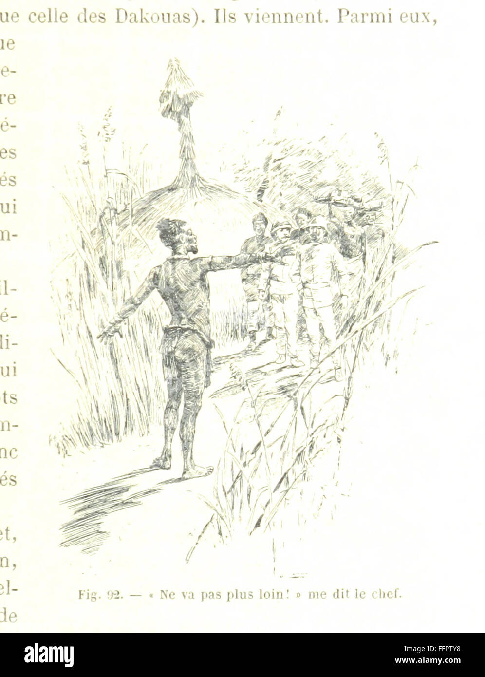 Questo libro d'epoca in lingua francese copre il viaggio da Loango a Chari in Ciad. Esplora le regioni dell'Africa centrale, offrendo informazioni sulla loro geografia, culture e le sfide del percorso, illustrate con mappe e immagini. Foto Stock