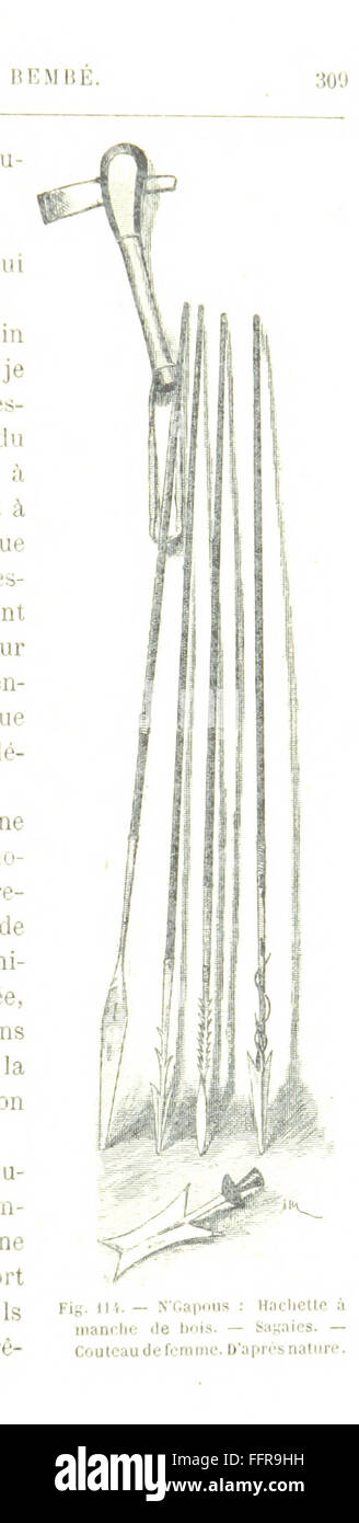 "La Route du Tchad" offre un'esplorazione illustrata del viaggio da Loango a Chari, coprendo le regioni del Ciad e dell'Africa centrale. Il libro fornisce informazioni sulla geografia, le persone e i paesaggi di queste aree. Foto Stock