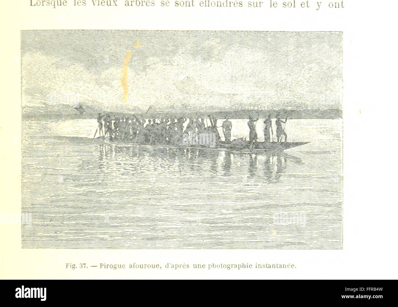 Questo libro francese descrive il percorso da Loango a Chari in Ciad, evidenziando la geografia, le culture e il significato storico della regione. È riccamente illustrato con mappe e immagini per migliorare la narrazione. Foto Stock