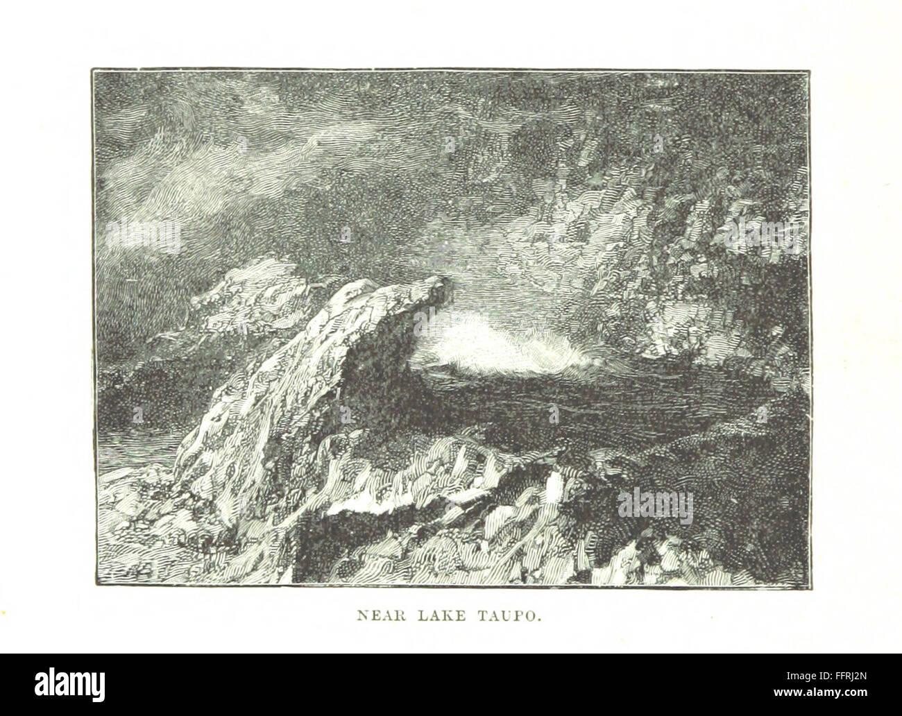 Questo libro offre una rappresentazione pittorica della nuova Zelanda, con illustrazioni e una prefazione di Sir W. B. Perceval, che documenta la bellezza e la cultura del paese. Foto Stock