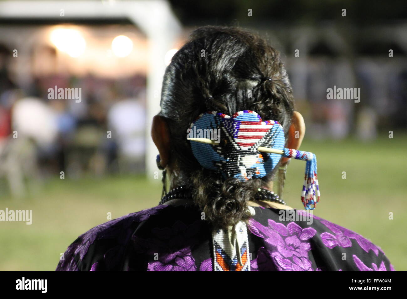 Meskwaki tradizionale (Fox)Pow Wow Native American danze festival - 13/08/2011 - Stati Uniti / Iowa - Esempi di traditi Foto Stock