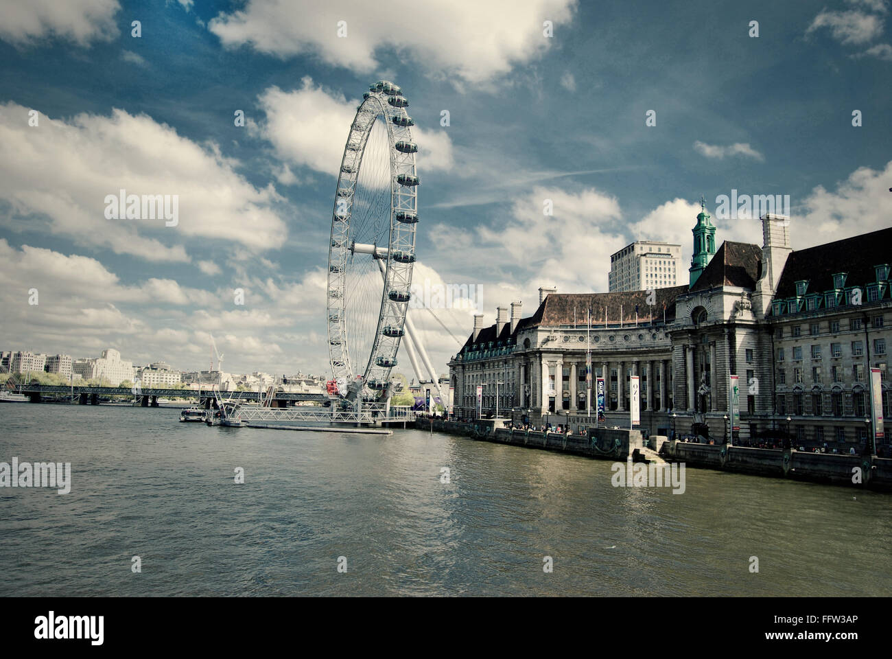 Londra - 26/02/2010 - Regno Unito / Inghilterra / London - London Eye - Sandrine Huet / Le Pictorium Foto Stock