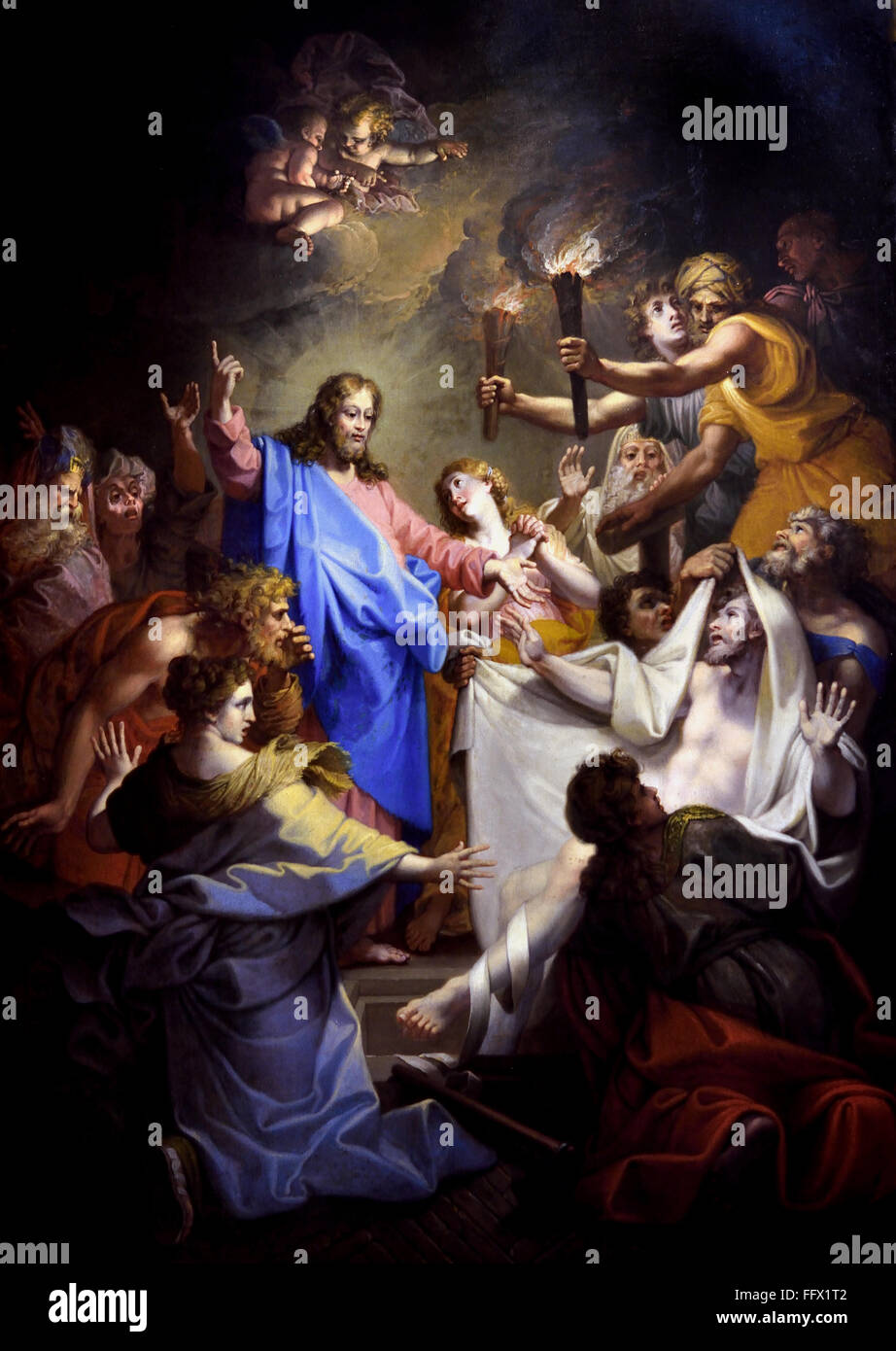 I miracoli di San Paolo a Efeso Giovanni mi Restout. 1663 1702 Francia - Francese Foto Stock