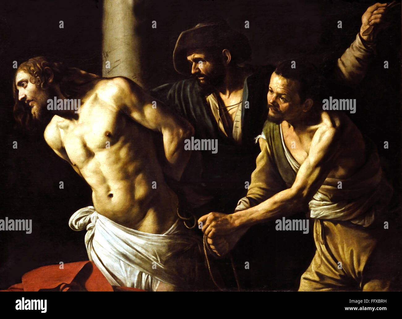 MICHELANGELO Merisi da Caravaggio (1571 - 1610) Flagellazione di Cristo 1606 Italia Italiano Foto Stock