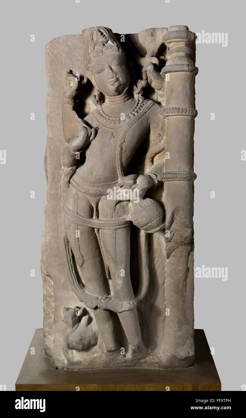 Shiv decimo secolo d.c. periodo Kalchurian Shaiv culto trovati a Doni Damoh , Madhya Pradesh , India Foto Stock