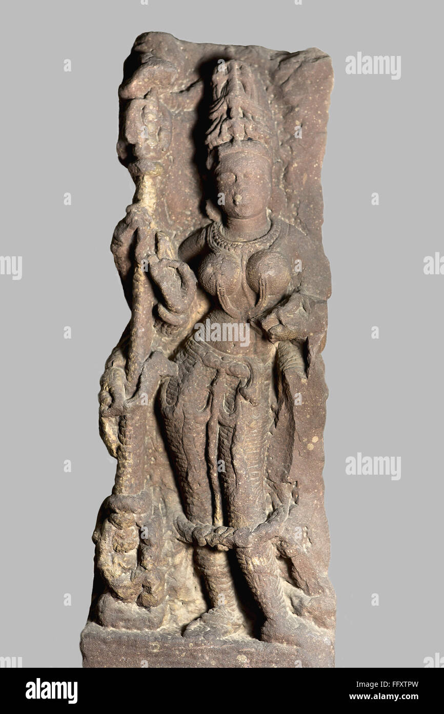 Parvati xi secolo D.C. Shaiv culto , periodo Kalchurian trovati a Jabalpur , Madhya Pradesh , India Foto Stock