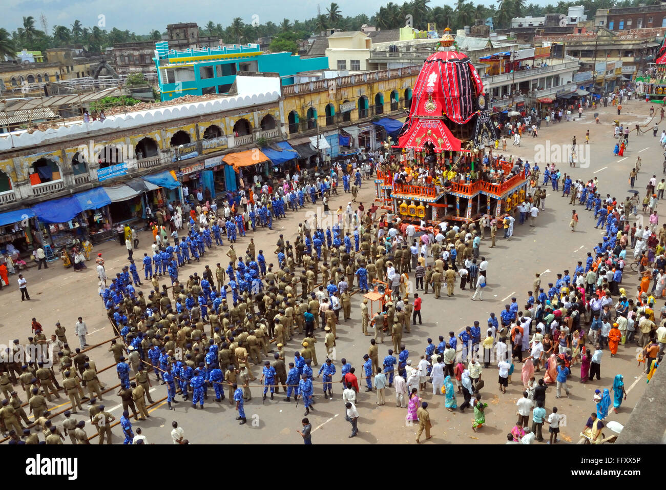 Rath yatra a puri orissa India Foto Stock