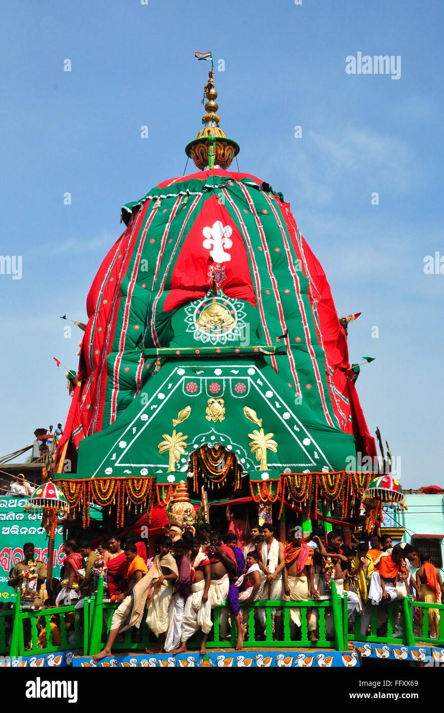 Rath yatra a puri orissa India Foto Stock