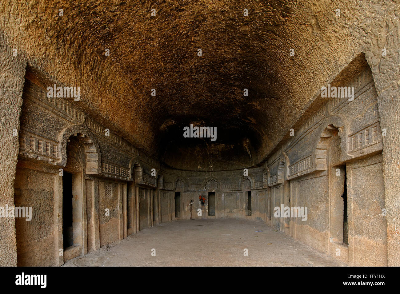 Bedsa grotte nel II secolo A.C. , Pune , Maharashtra , India Foto Stock