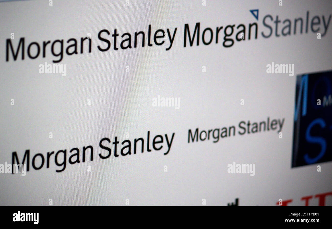 Markenname: 'Morgan Stanley'. Foto Stock