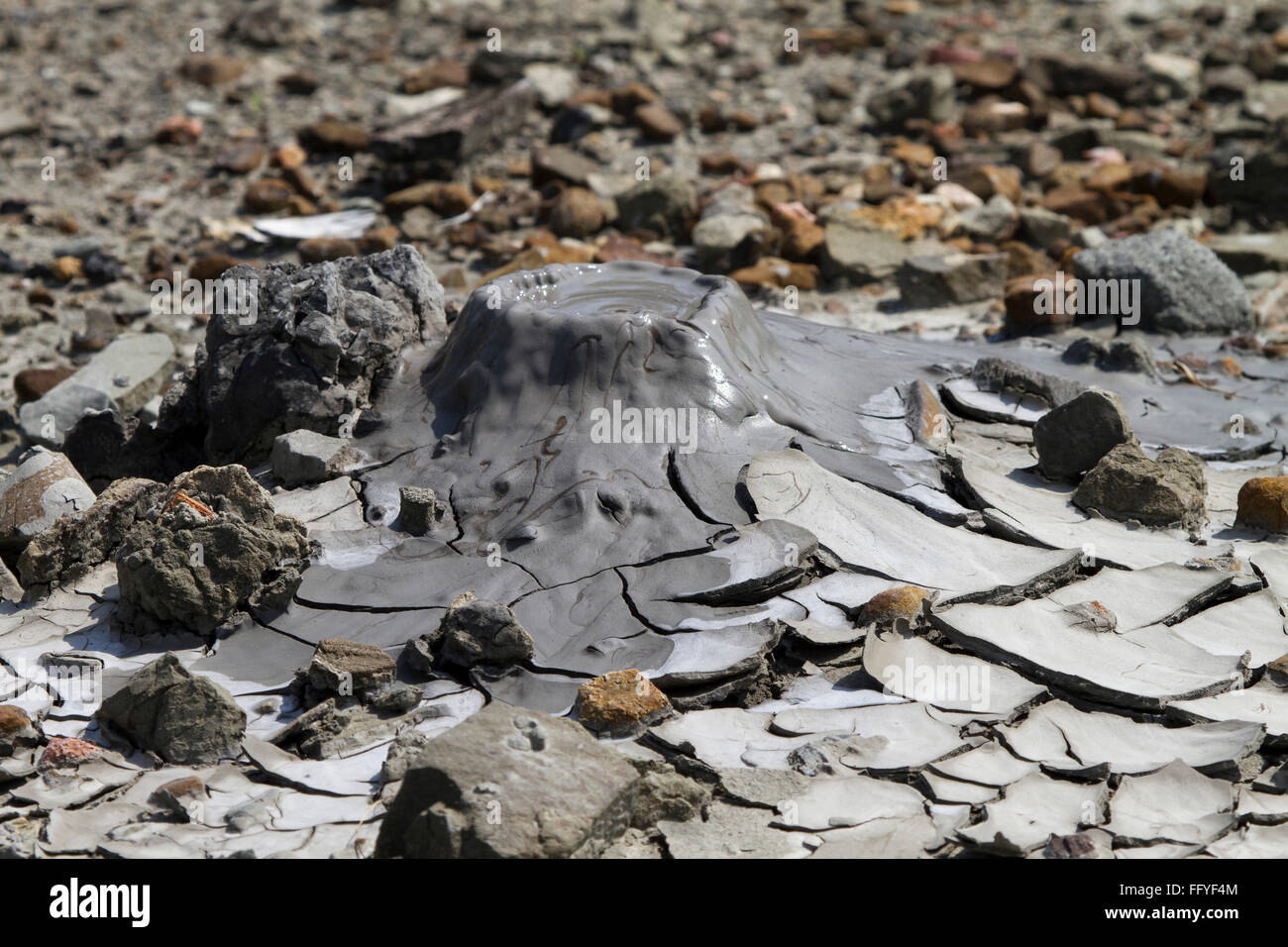 Il Vulcano di fango in Baratang ad Andaman e Nicobar India Asia Foto Stock