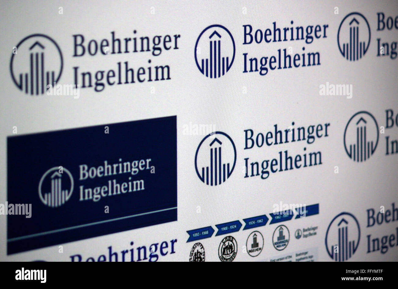 Markenname: "Boehringer Ingelheim'. Foto Stock