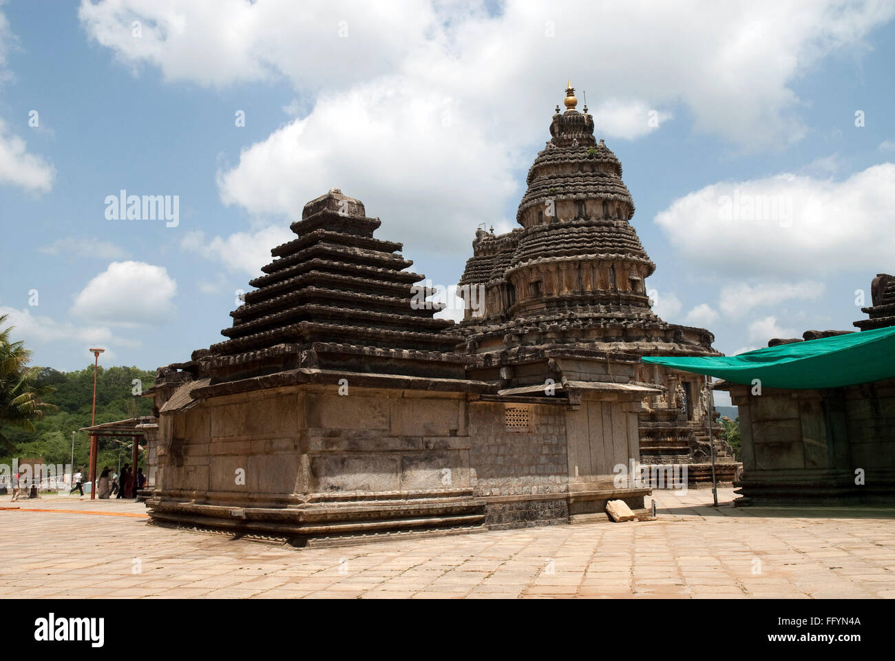 Vidyashankara tempio a Sringeri a Karnataka India Asia Foto Stock