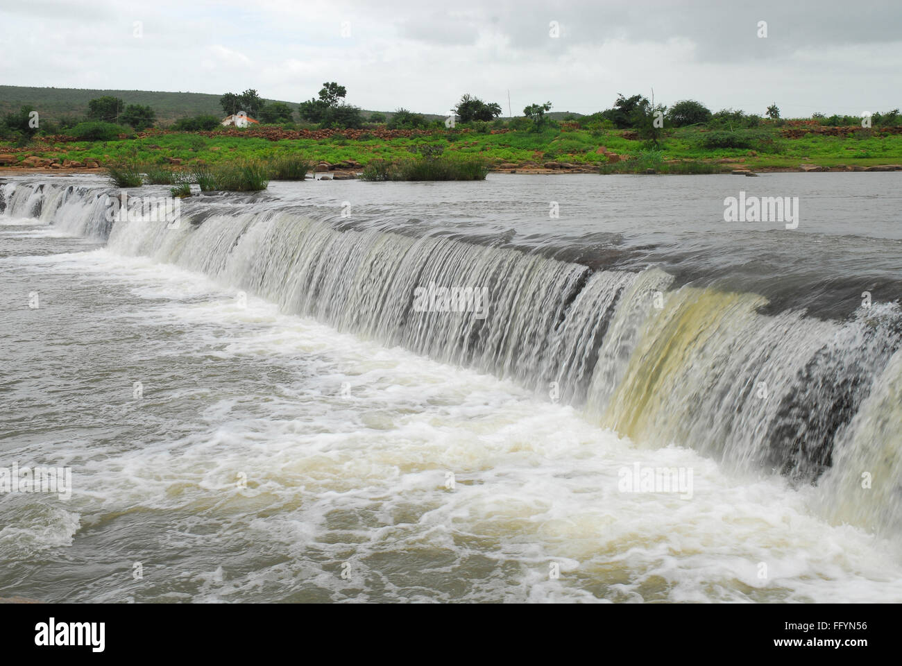 Godachinamalki acqua cade, Markandeya river, Gokak, Belgaum, Karnataka, India, Asia Foto Stock