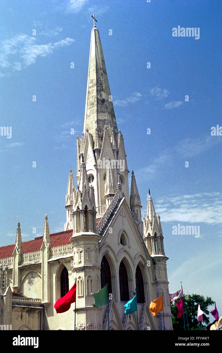 Basilica di Saint Thomas o San thome Madras Chennai Tamil Nadu India Foto Stock