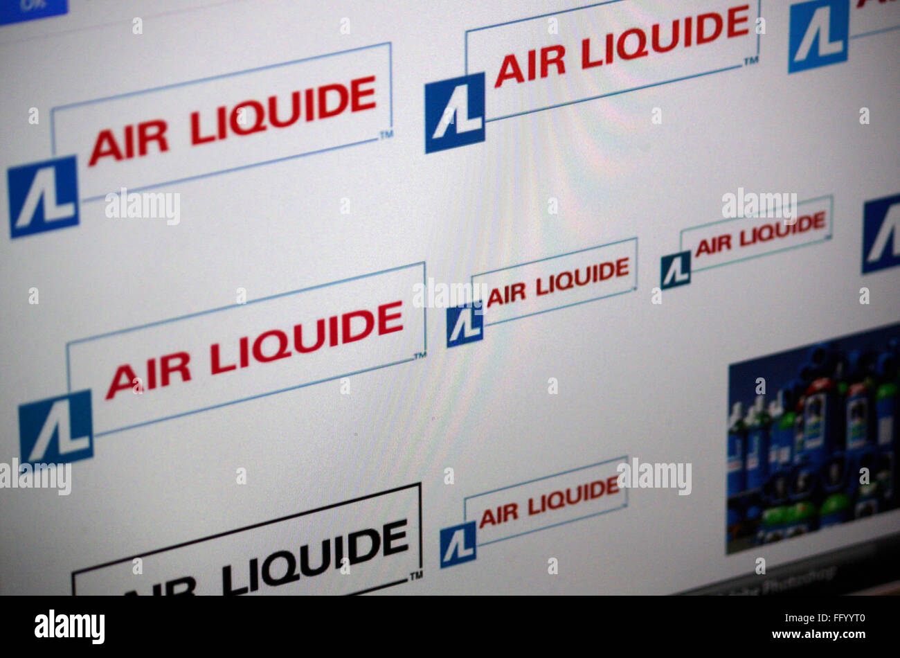 Markenname: "Air liquide". Foto Stock