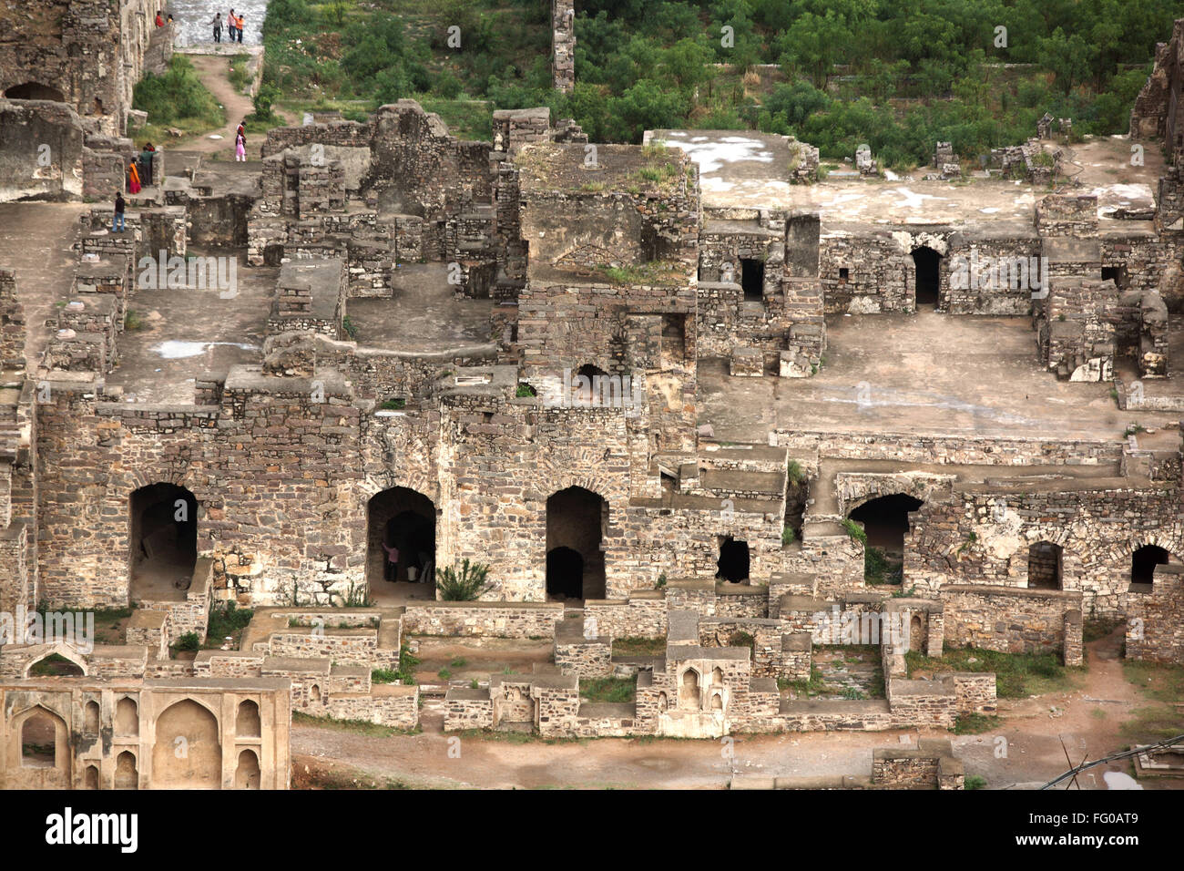 Golconda fort di Hyderabad, Andhra Pradesh India Asia Foto Stock