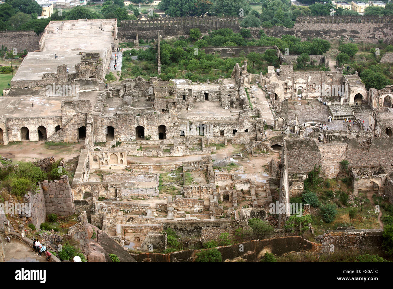 Golconda fort di Hyderabad, Andhra Pradesh India Asia Foto Stock