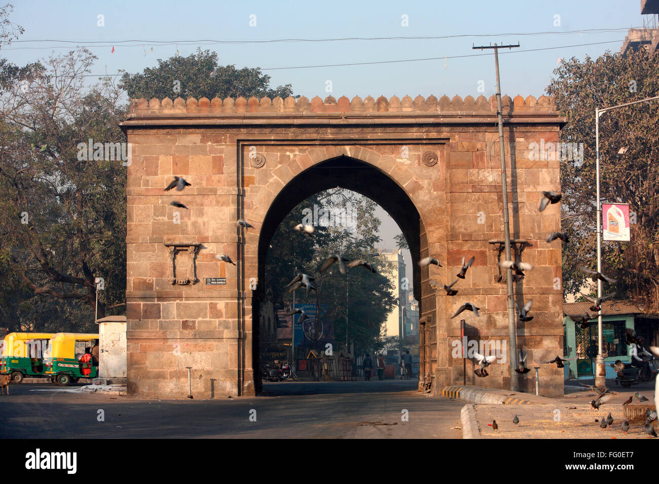 Prem darwaja parte di Bhadra fort situato nel vecchio Ahmedabad ; Gujarat ; India Foto Stock