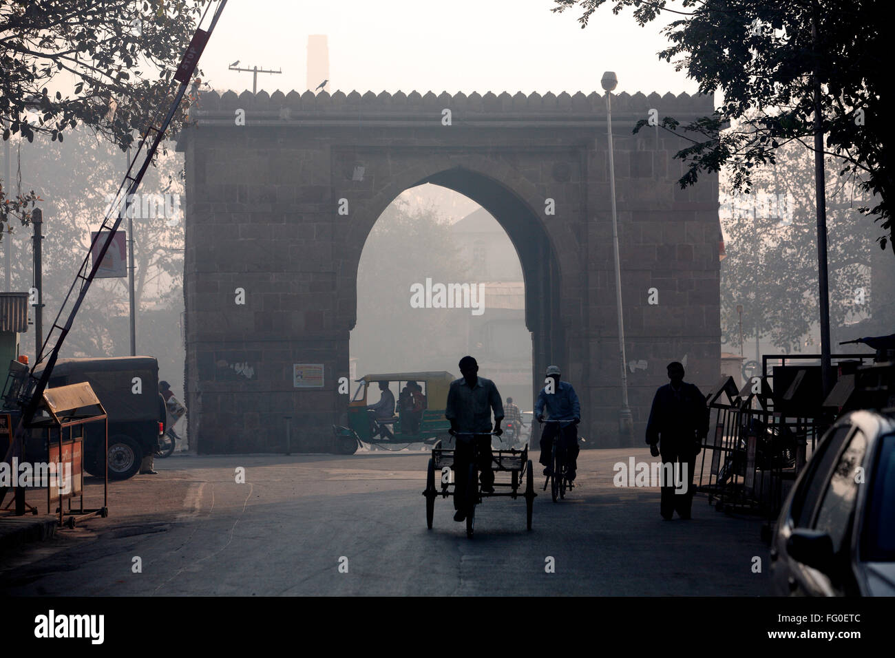 Prem darwaja parte di Bhadra fort situato nel vecchio Ahmedabad ; Gujarat ; India Foto Stock