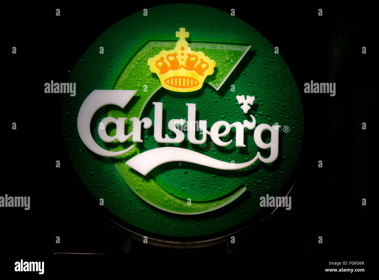 Markenname: "Carlsberg', Berlino. Foto Stock