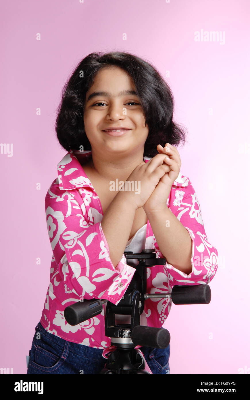 South Asian Indian ragazza sorridente signor# 719B Foto Stock