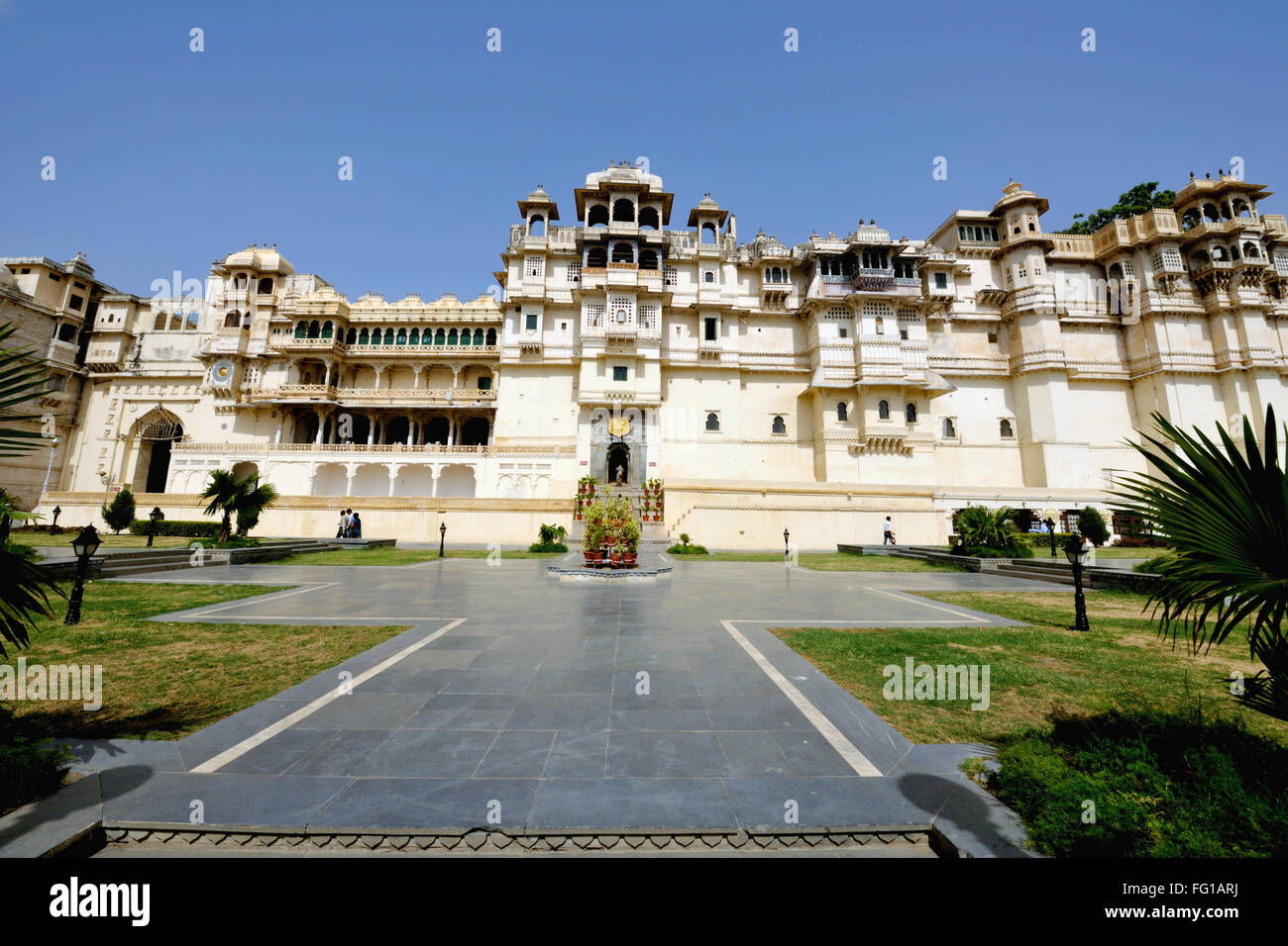 City Palace Udaipur Rajasthan India Asia Giugno 2010 Foto Stock
