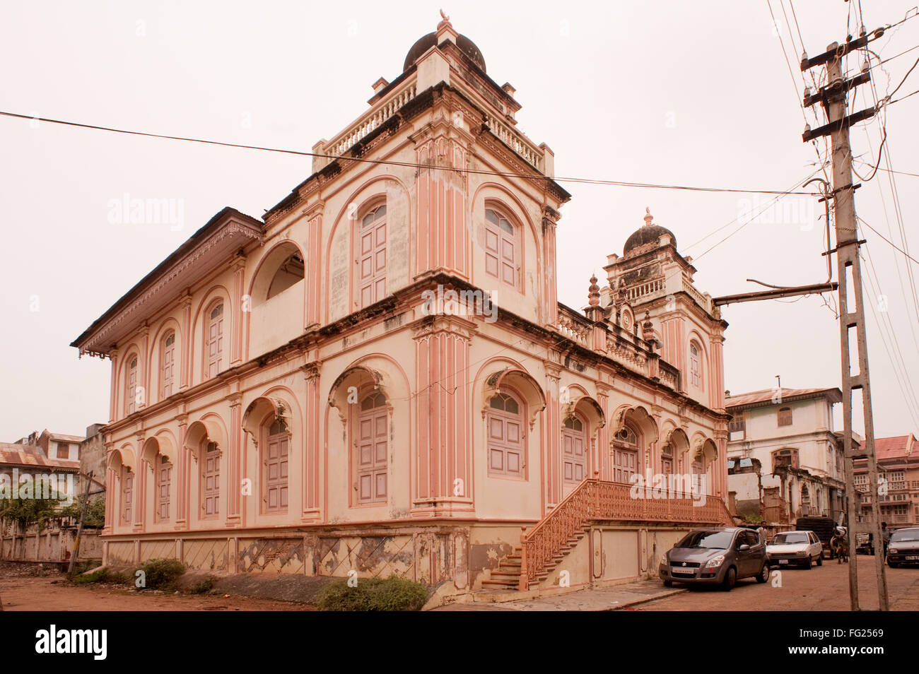 Tradizionali di vecchie case in Siddhpur , Gujarat , India Foto Stock