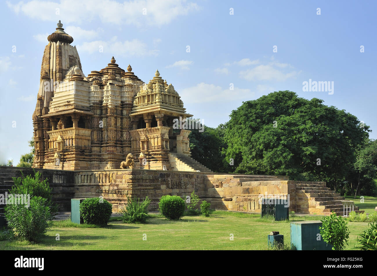 Tempio jagadambi khajuraho Madhya Pradesh india Foto Stock