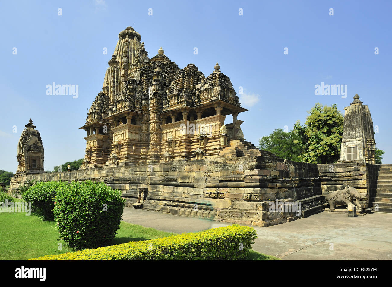 Tempio Vishvanath Khajuraho Madhya Pradesh india Foto Stock